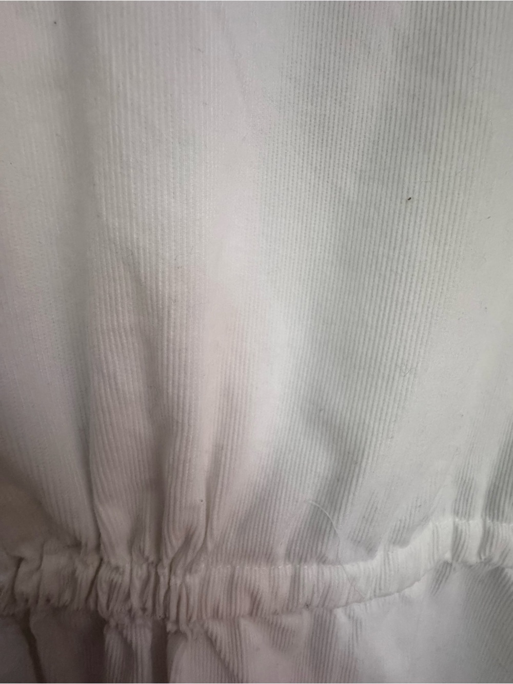 Zara White Drawstring Button Front Jacket - Picture 9 of 9